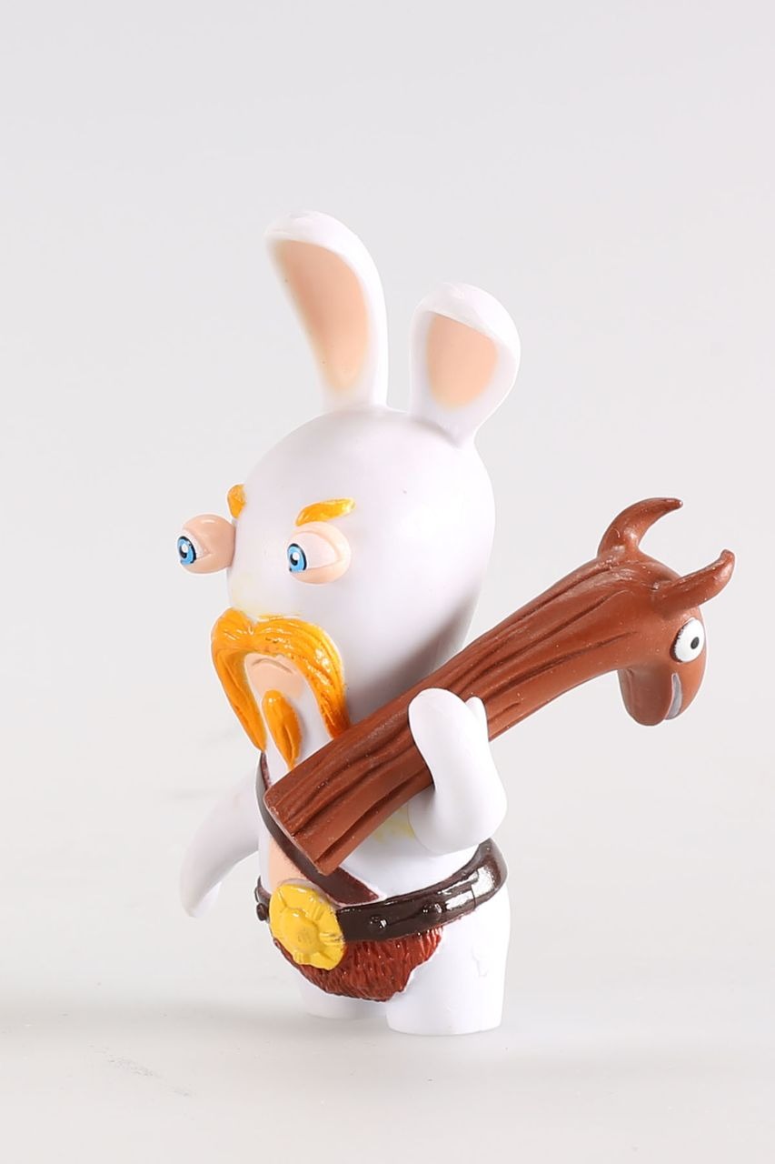 Lapin Cr Tin Figurine En Plastique Viking Matraque Akilon