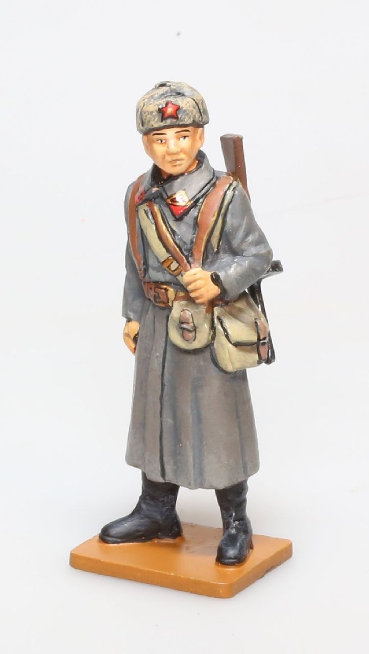 Tirage Photo Argentique Soldat Russe 20x30 Cm - Noir Et Blanc - Neuf Retirage D'après Négatif