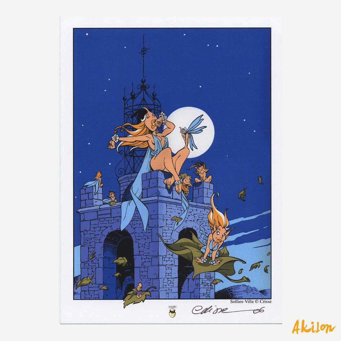 AFFICHE / OFFSET ATALANTE TIRAGE LIMITE ET SIGNE PAR CRISSE TRES BEL