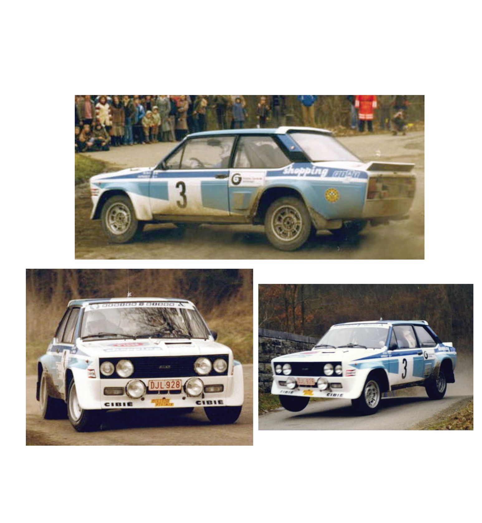 trofeu Fiat 131 Abarth #2 Rally Boucles de Spa 1981 Didi - Pauly (1/43 scale model