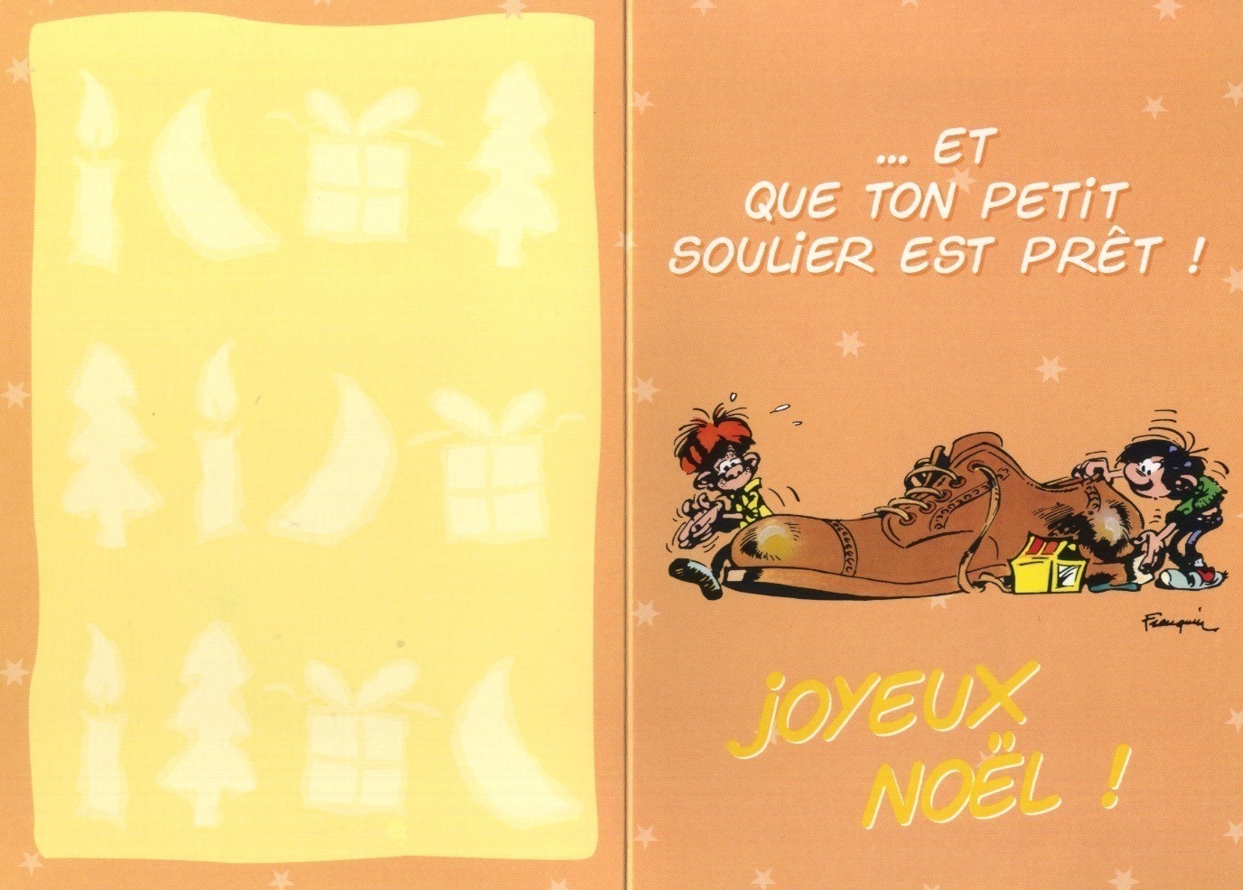 Gaston Lagaffe Carte de Voeux ! J'espère que tu as bien envoyé ta