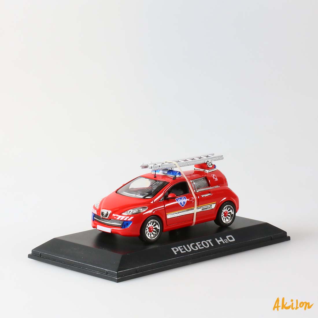 Peugeot - D3A Ambulance Pompiers - Modèle Presse - 1/43 - Autos Miniatures