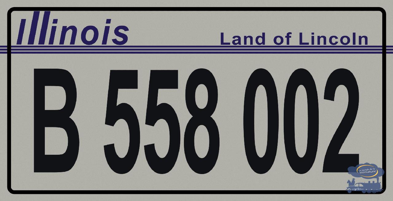 Plaque Décorative USA - Illinois 1979 - Métal - Immatriculation Vintage