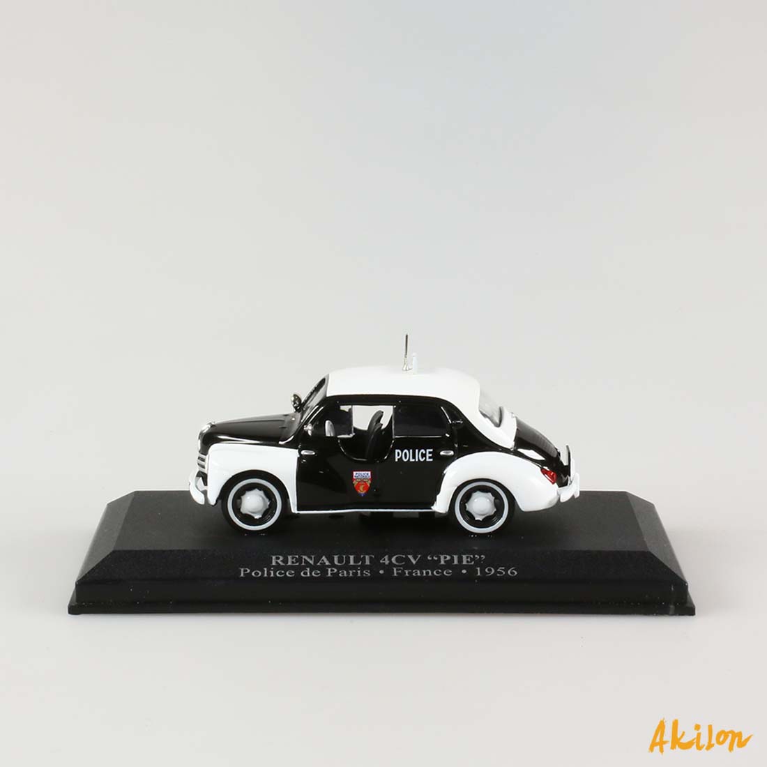 Miniature automobile - Renault 4cv - Police de Monaco - échelle 1:43ème - Collection