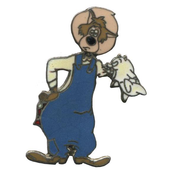 RARE PIN'S PINS Demons et Merveilles Loup Tex Avery Blanc Rayé
