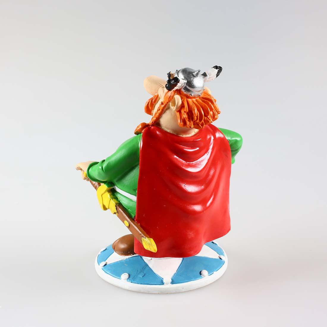 Uderzo, Astérix Et Obélix, Mini Figurine En Pvc, Porteur De Pavois Casque Avec Ailes Bleu