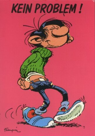 Gaston lagaffe : Carte postale : Kein problem ! (en allemand)