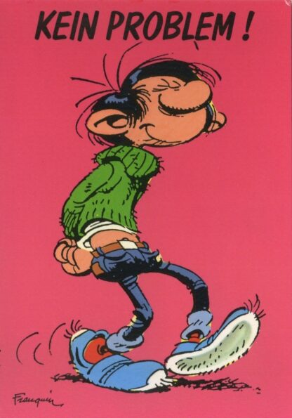 Gaston lagaffe : Carte postale : Kein problem ! (en allemand)