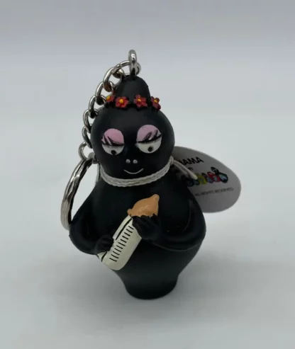 Barbapapa-Barbamama-avec-biberon-Porte-clés-en-PVC