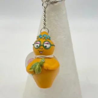 Barbapapa-Porte-clés-en-plastique-Barbotine-et-sa-tortue