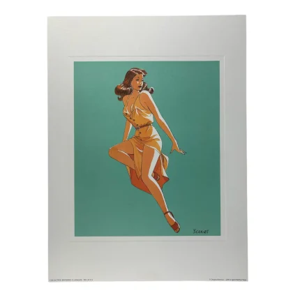 Berthet, Affiche offset, 30 cm X 40 cm, Pin-up 3