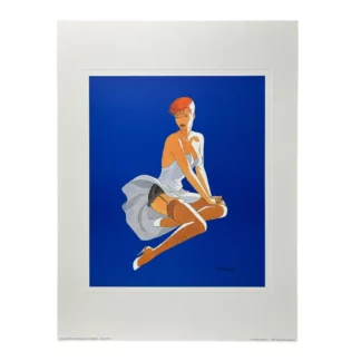 Berthet, Affiche offset , 30 cm x 40 cm, Pin-up 4
