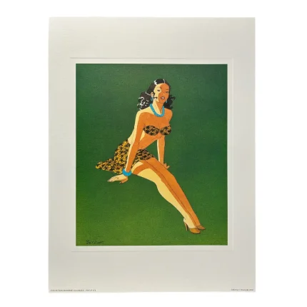 Berthet, Affiche offset , 30 cm x 40 cm, Pin-up 8