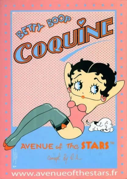 Pancarte Betty Boop Coquine décorative à poser