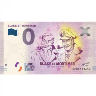 Blake-Mortimer-Billet-de-banque-0-euro