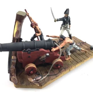 Canon-naval-anglais-de-24-livres-1805-1-32-Diorama-histoire-de-artillerie