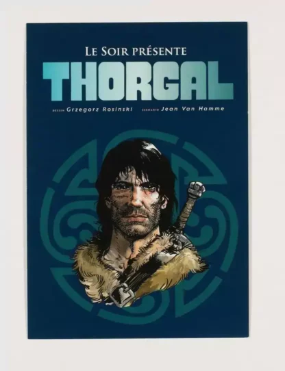 Carte-publicitaire-Le-Soir-présente-THORGAL-par-Rosinski