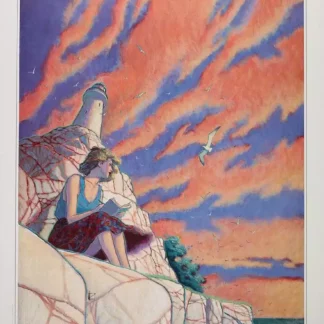 Chroniques-Absurdes-Femme-et-Phare-Affiche-par-Prado