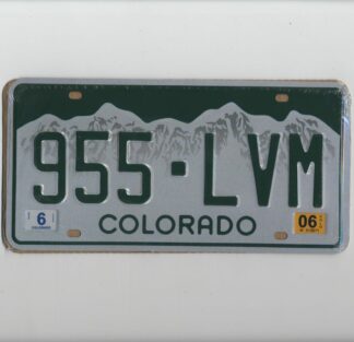Plaque d'immatriculation américaine, COLORADO