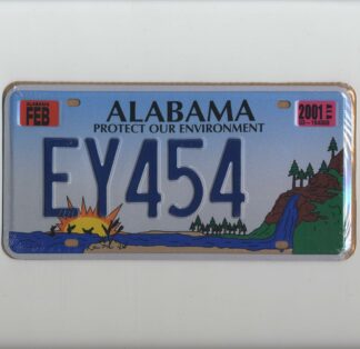 Plaque d'immatriculation américaine, ALABAMA Protect our Environment