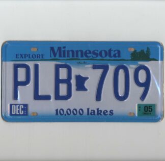 Plaque d'immatriculation américaine, MINNESOTA 10,000 Lakes