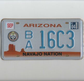 Plaque d'immatriculation américaine, ARIZONA Navajo Nation