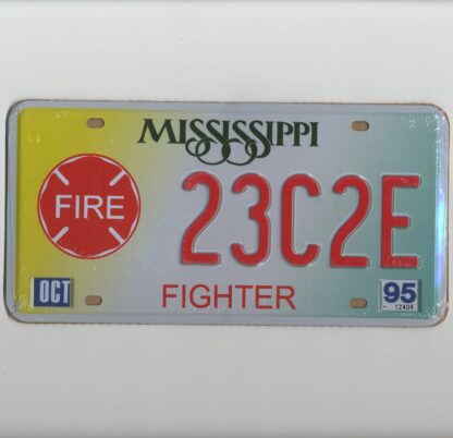 Plaque d'immatriculation américaine, Pompiers MISSISSIPPI FireFighter