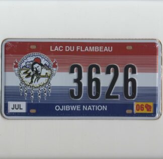 Plaque d'immatriculation américaine, LAC DU FLAMBEAU Ojibwe Nation