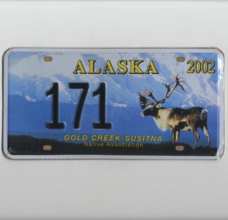 Plaque d'immatriculation américaine, ALASKA Gold Creek - Susitna