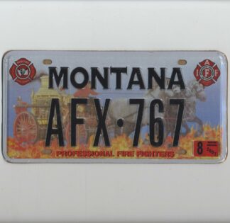 Plaque d'immatriculation américaine, MONTANA Professional Fire Fighters