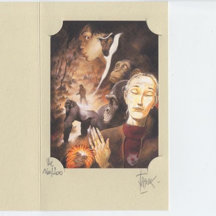 Zoo : Ex-libris signé : Manon et Diane Fosey : Les gorilles