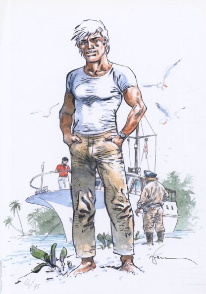 Hermann, Bernard Prince, Ex-Libris signé, Barney, Dijnn et le Cormoran
