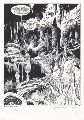 Hermann, Bernard Prince, Ex-Libris signé, La caverne