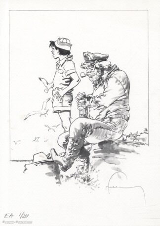 Hermann, Bernard Prince, Ex-Libris signé, Barney et Djinn
