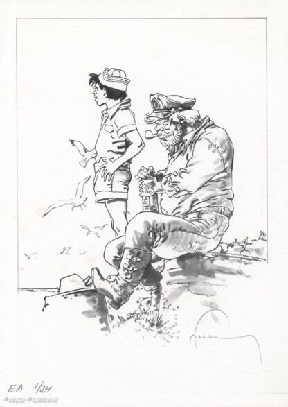 Hermann, Bernard Prince, Ex-Libris signé, Barney et Djinn