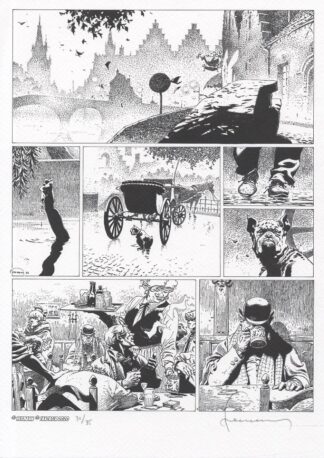 Hermann, ex-Libris signé, Histoires Macabres, Planche