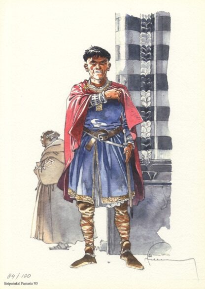 Hermann, Ex-Libris signé, Les tours de bois Maury, Chevalier