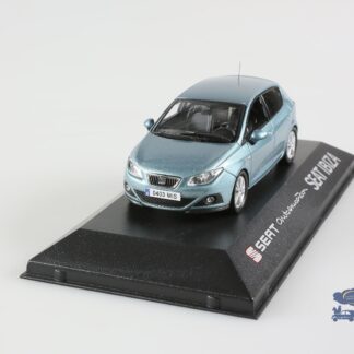 Seat New Ibiza bleue : Voiture miniature 1/43-1