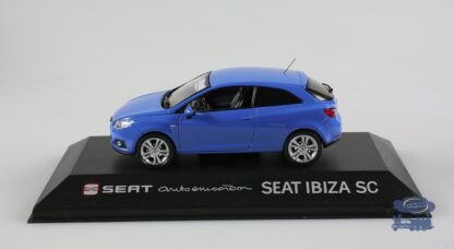 Seat New Ibiza SC bleue : Voiture miniature 1/43