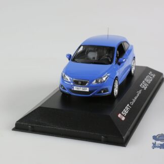Seat New Ibiza SC bleue : Voiture miniature 1/43-1