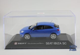 Seat New Ibiza SC bleue : Voiture miniature 1/43-3