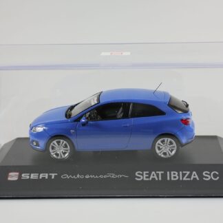 Seat New Ibiza SC bleue : Voiture miniature 1/43-3