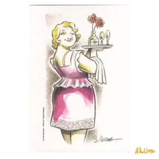 Fanch-Karadec-Femme-Ex-libris-offset-signé-par-Corbet