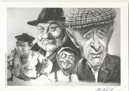 Hommage-au-cinéma-Les-films-du-Dimanche-soir-Ex-libris-offset-signé-par-Da-Costa