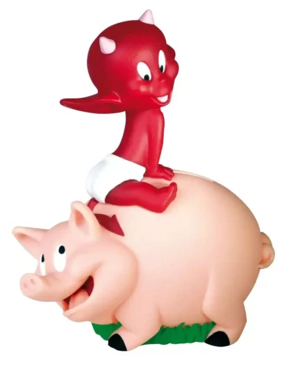 Hot-Stuff-sur-son-cochon-Tirelire-Démons-et-Merveilles