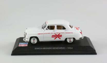 Simca Aronde Geneviève, Service d'étude de la circulation Parisienne, 1954, Voiture miniature 1/43