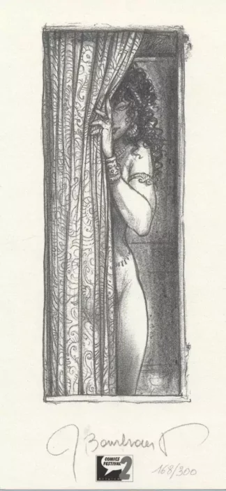 Jaguar Ex-libris-offset-signé-Femme-cachée-par-Bosschaert-et-Dufaux