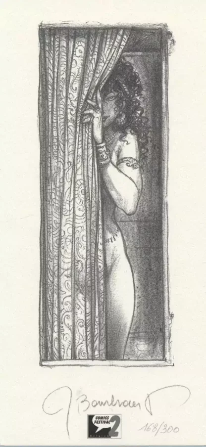 Jaguar Ex-libris-offset-signé-Femme-cachée-par-Bosschaert-et-Dufaux