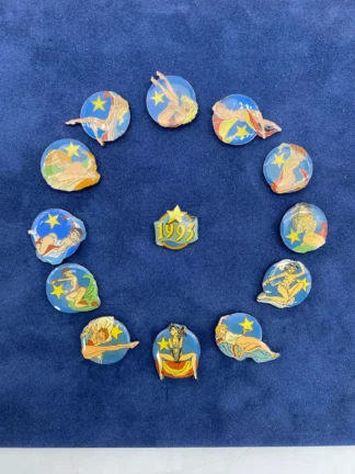 Jan Bosschaert assortiment 13 pin's 1993