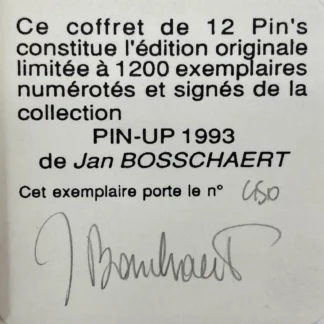 Jan-Bosschaert-assortiment-13-pins-1993-édition-limitée-n-et-signée-certificat